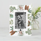 prettige feestdagen Familie Foto Pine Kerstmis Kaa (Staand voorkant)