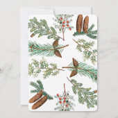 prettige feestdagen Familie Foto Pine Kerstmis Kaa (Achterkant)