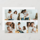 Prettige feestdagen Familie fotoshoot Collage Feestdagenkaart (Voorkant / Achterkant)
