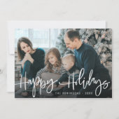 prettige feestdagen Familie kerstvakantie kaart (Voorkant)