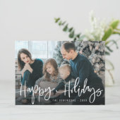 prettige feestdagen Familie kerstvakantie kaart (Staand voorkant)