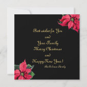 Prettige feestdagen Familie Leuke Puppy Feestdagenkaart (Achterkant)