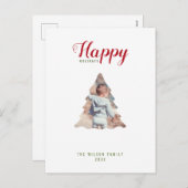 prettige feestdagen familie met kerstfeest (Voorkant / Achterkant)