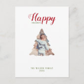 prettige feestdagen familie met kerstfeest (Voorkant)