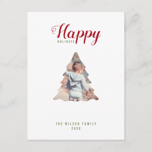 prettige feestdagen familie met kerstfeest (Voorkant)