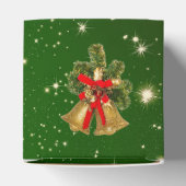 Prettige feestdagen Familie wenst kerstballen Bedankdoosjes (Bovenkant)