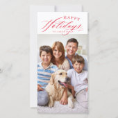 PRETTIGE FEESTDAGEN FAMILIEFOTO FEESTDAGENKAART (Voorkant)