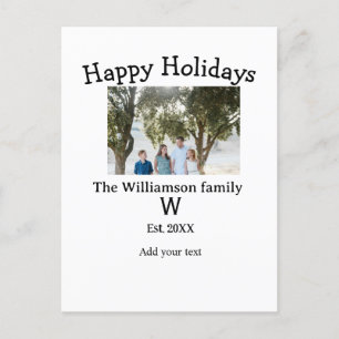 Prettige feestdagen Familiefoto hereniging naam le