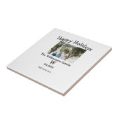 Prettige feestdagen Familiefoto hereniging naam le Tegeltje (Zijkant)