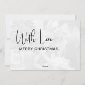 Prettige feestdagen Familiefoto Kerstvakantie Kaar Feestdagenkaart (Achterkant)