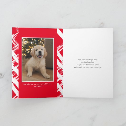 PRETTIGE FEESTDAGEN FAMILIEFOTO * Leuke kalligrafi (Binnen)