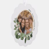 Prettige feestdagen Familiefoto Ornament Kaart (Rechts)