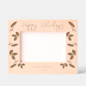 Prettige feestdagen Familienaam Gegraveerde Lijstjes (Voorkant)