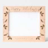 Prettige feestdagen Familienaam Gegraveerde Lijstjes (Voorkant)