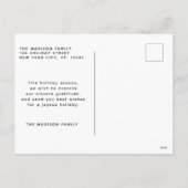 Prettige feestdagen Familiescript Collage foto (Achterkant)