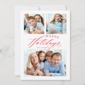 PRETTIGE FEESTDAGEN FAMILY MULTI PHOTO FEESTDAGENKAART (Voorkant)