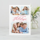 PRETTIGE FEESTDAGEN FAMILY MULTI PHOTO FEESTDAGENKAART (Staand voorkant)