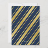 prettige feestdagen Faux Foil Confetti Holiday Fot Feestdagenkaart (Achterkant)