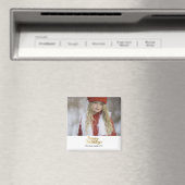 prettige feestdagen Faux Gold Script Kerstmis Magneet (Insitu (Vaatwasser))