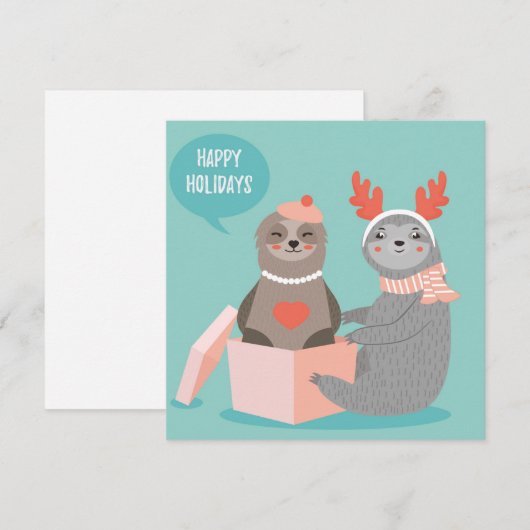 prettige feestdagen feestdagenkaart (Voorkant / Achterkant)