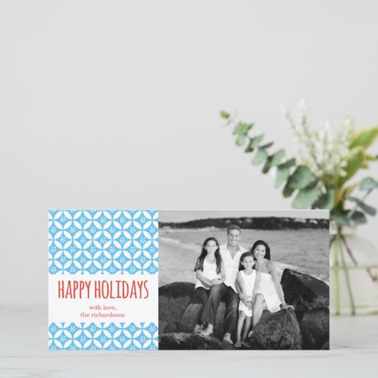 prettige feestdagen feestdagenkaart (Staand voorkant)