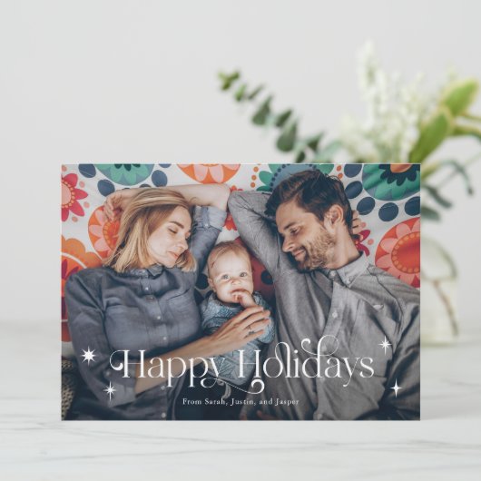 Prettige feestdagen Feestdagenkaart (Staand voorkant)