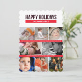 prettige feestdagen feestdagenkaart (Staand voorkant)