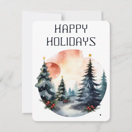 prettige feestdagen feestdagenkaart (Voorkant)