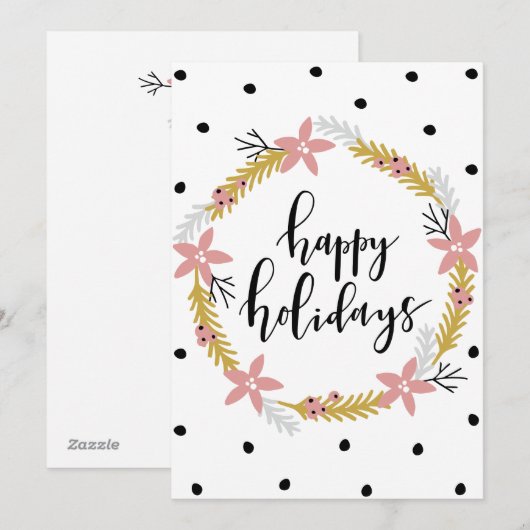 Prettige Feestdagen Feestdagenkaart (Voorkant / Achterkant)