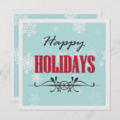 prettige feestdagen feestdagenkaart (Voorkant / Achterkant)