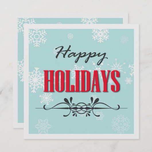 prettige feestdagen feestdagenkaart (Voorkant / Achterkant)