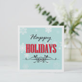 prettige feestdagen feestdagenkaart (Staand voorkant)