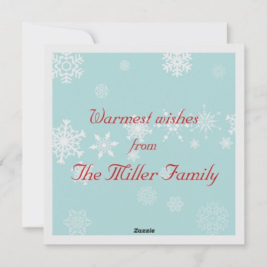 prettige feestdagen feestdagenkaart (Achterkant)