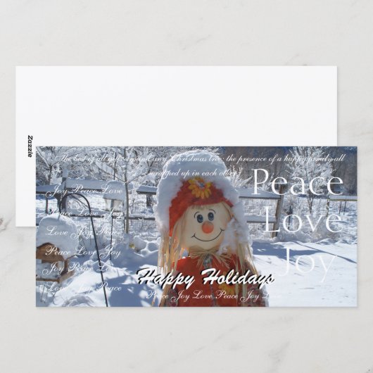 prettige feestdagen feestdagenkaart (Voorkant / Achterkant)