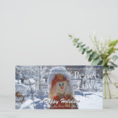 prettige feestdagen feestdagenkaart (Staand voorkant)