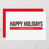 prettige feestdagen feestdagenkaart (Voorkant / Achterkant)