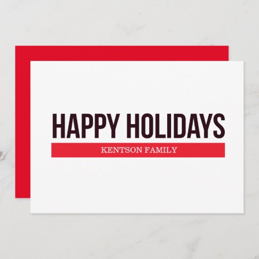 prettige feestdagen feestdagenkaart (Voorkant / Achterkant)