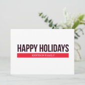 prettige feestdagen feestdagenkaart (Staand voorkant)