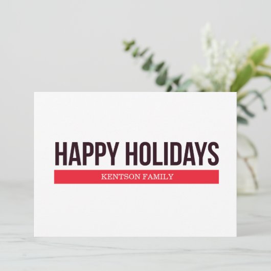 prettige feestdagen feestdagenkaart (Staand voorkant)