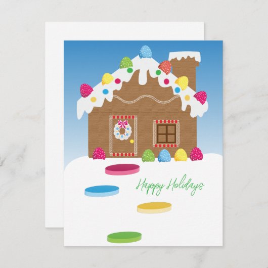 prettige feestdagen feestdagenkaart (Voorkant / Achterkant)