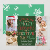 Prettige feestdagen feestdagenkaart (Voorkant / Achterkant)