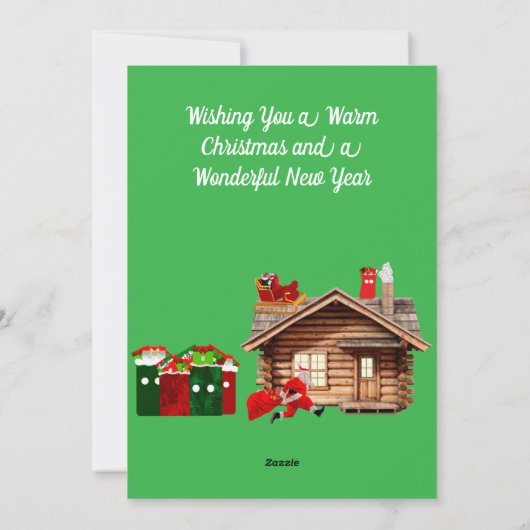 prettige feestdagen feestdagenkaart (Achterkant)