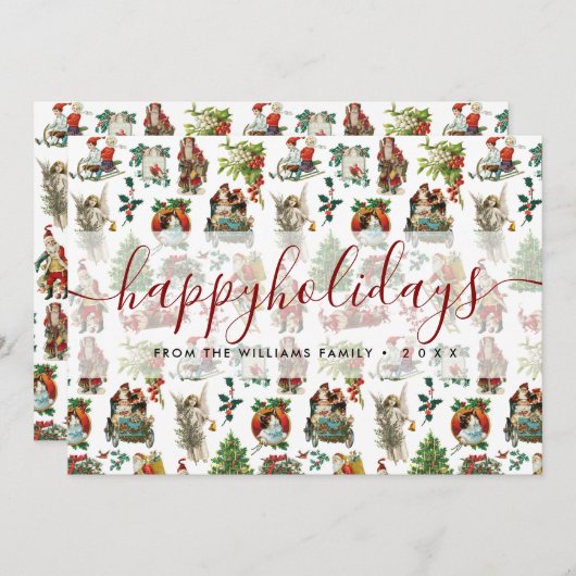  Prettige feestdagen Feestdagenkaart (Voorkant / Achterkant)