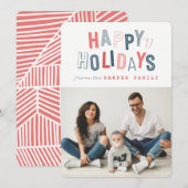 prettige feestdagen feestdagenkaart (Voorkant / Achterkant)