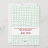 Prettige feestdagen Feestelijk groen en bogen Feestdagenkaart (Achterkant)