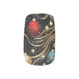 Prettige feestdagen Feestelijk Minx Nail Art