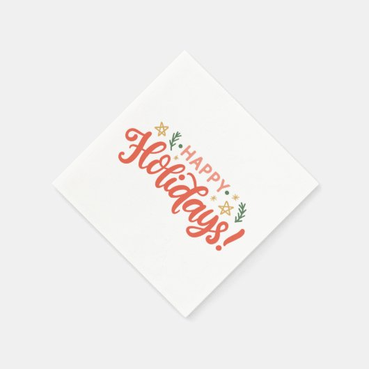 Prettige feestdagen Feestelijk ontwerp Servet (Hoek)