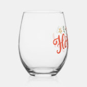 Prettige feestdagen Feestelijk ontwerp Wijnglas Zonder Voet (Rechts)