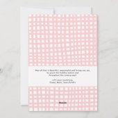 Prettige feestdagen Feestelijk rood groen bos Feestdagenkaart (Achterkant)