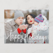 Prettige feestdagen Feestelijk script Briefkaart (Voorkant)